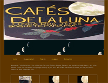 Tablet Screenshot of cafesdelaluna.com